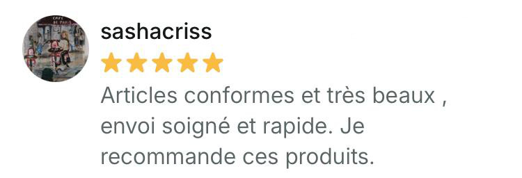 Articles conformes et très beaux